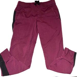 Athleta Jogger Pants Womens Hilltop Sweatpants Burgundy Maroon Size Medium